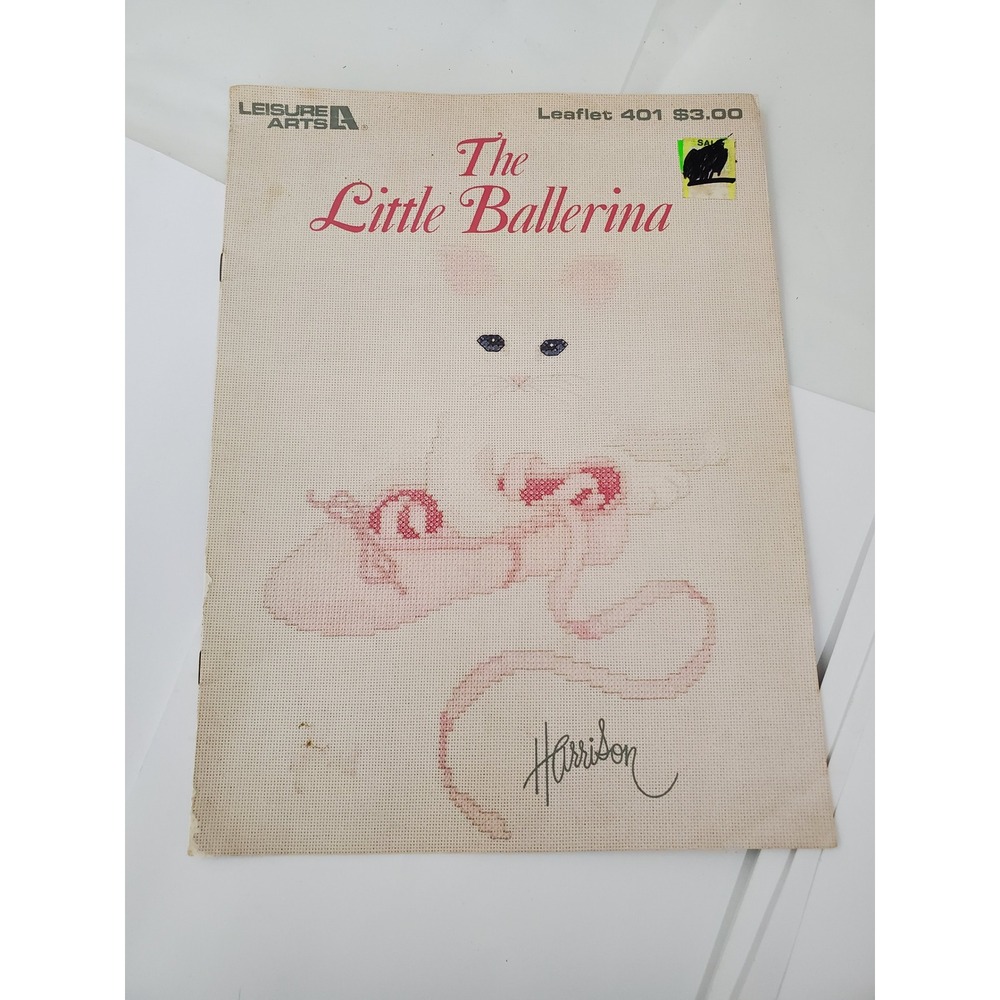 Leisure Arts The Little Ballerina Bob Harrison Cross Stitch Pattern Leaflet 401